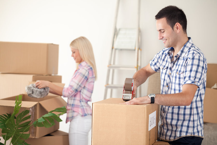 Moving companies provide professional packing and unpacking services