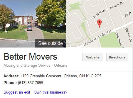 Better Movers – Location
