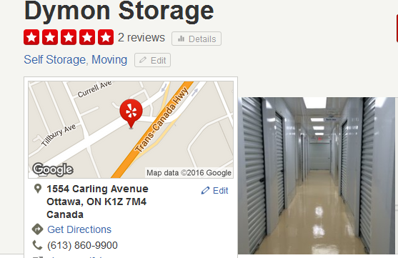Dymon Storage – Location