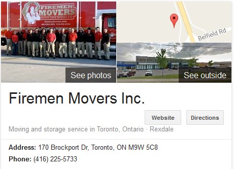 Firemen Movers – Location