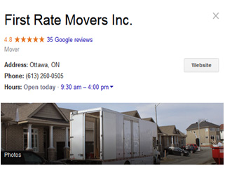 First Rate Movers location