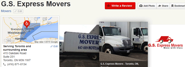 GS Express Movers Location