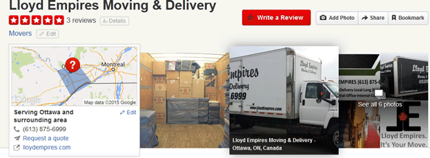 Lloyds Empire Moving Services Location