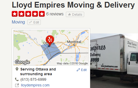 Lloyd Empires Moving & Delivery – Location