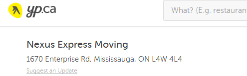 Nexus Express Moving - Location