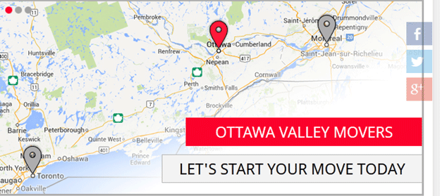 Ottawa Valley Movers Location