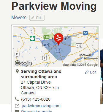 Parkview Moving - Location