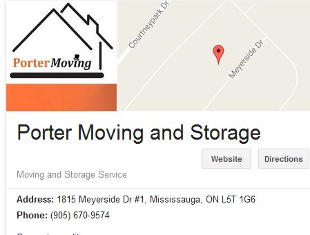 Porter Moving and Storage – Location
