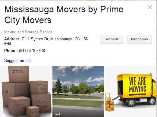 Prime City Movers - Location
