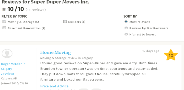 Super Duper Movers – Homestars review