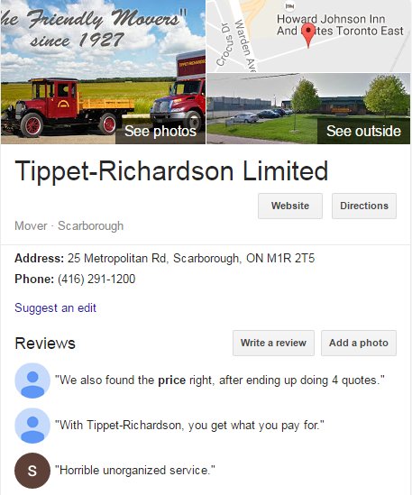 Tippet Richardson- Location