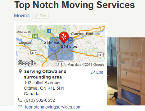 Top Notch Moving Services – Location