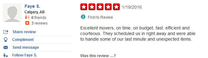 You Move Me – Yelp review