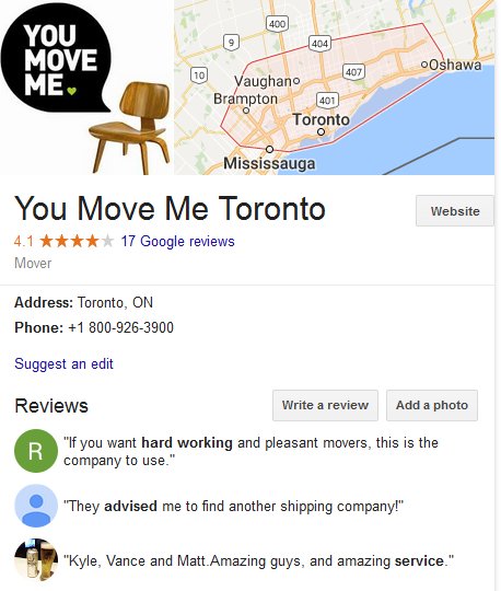 You Move Me – Location and reviews