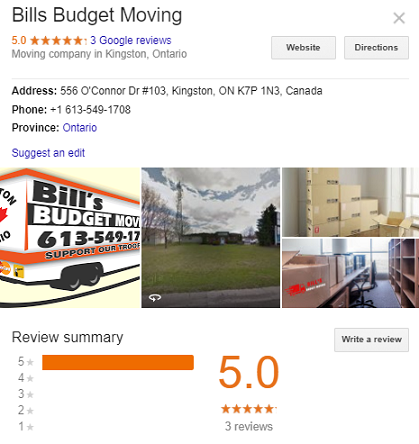 Bill Budget Moving