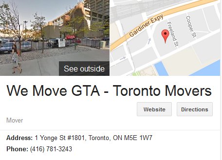 We Move GTA - Location