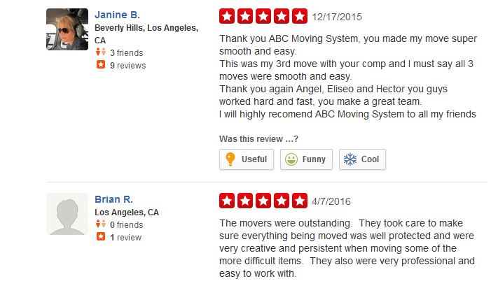 ABC Moving Systems – moving company more customer reviews