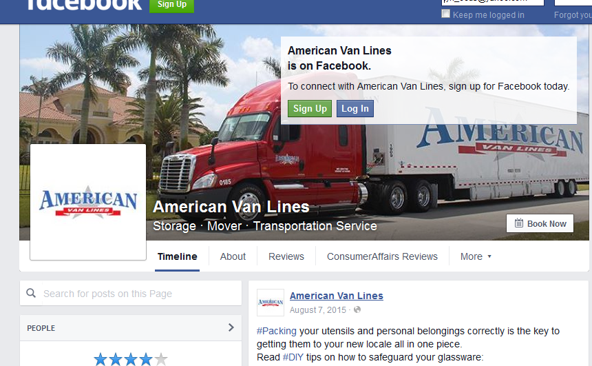 American Van Lines – FB photo