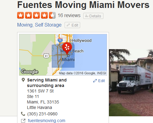 Fuentes Moving Miami Movers – Movers’ location