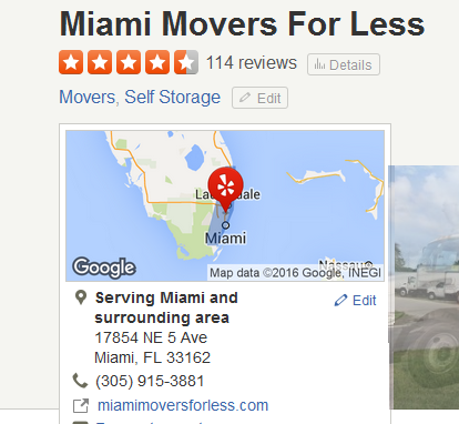 Miami Movers for Less – Movers’ location