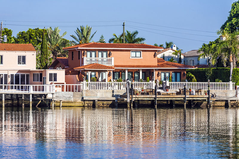 Miami Homes in the Famous Canal