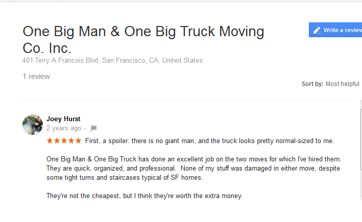 One Big Man, One Big Truck – Moving review