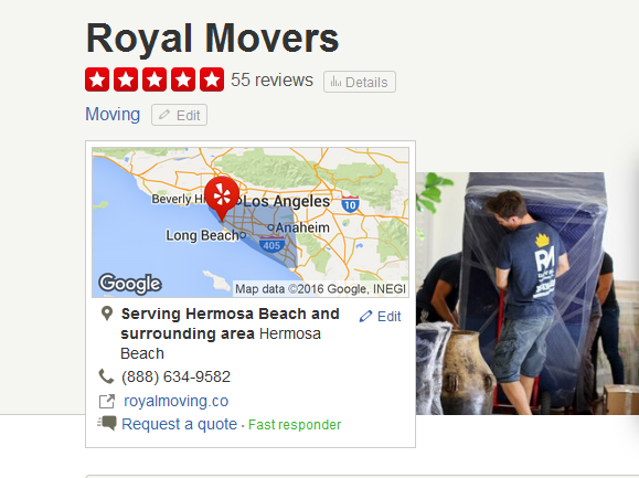 Royal Movers – Movers’ Location