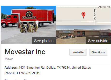 Movestar Inc – Movers’ location