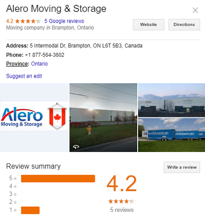 Alero Moving and Storage