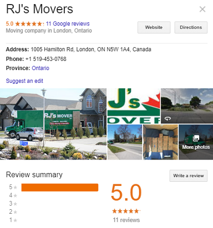 RJ's Movers