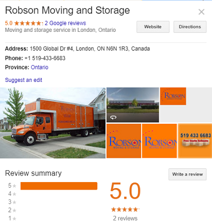 Robson Moving and Storage