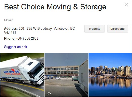 Best Choice Moving and Storage – Location