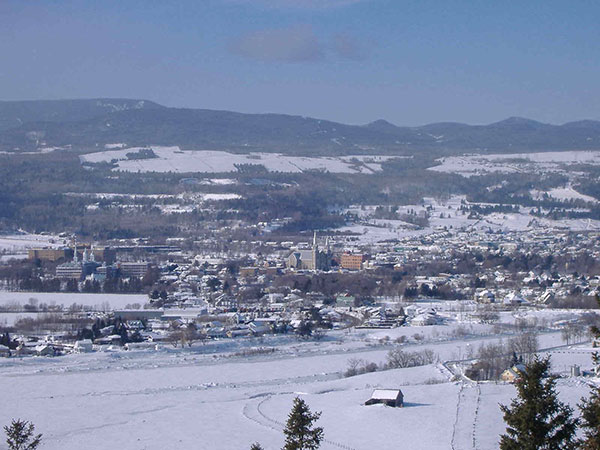 Winter scene – St. Paul district in Laval