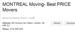 Best Movers Montreal - Location