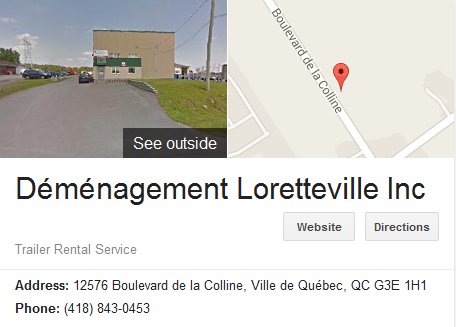 Demenagement Loretteville – Location