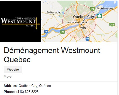 Demenagement Westmount – Location