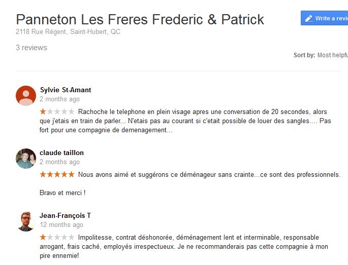 Les Freres Frederic & Patrick Panneton – Moving reviews