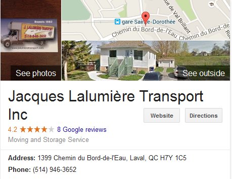 Jacques Lalumiere Transport - Location