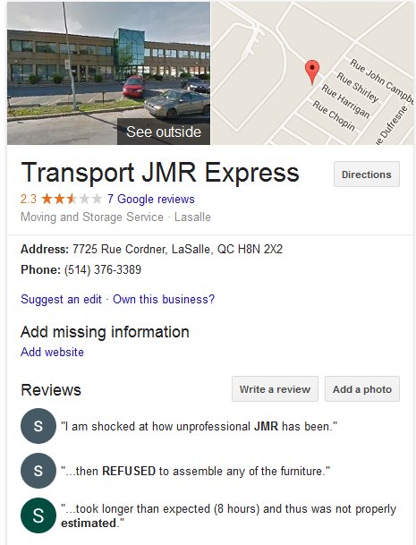 JMR Express – Location and Moving reviews