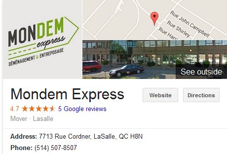 Mondem Express - Location