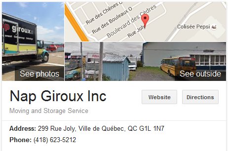Nap Giroux Inc. – Location