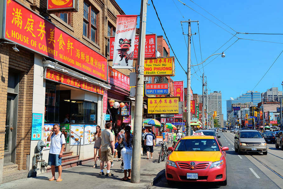 The Chinatown in Toronto is the largest in North America