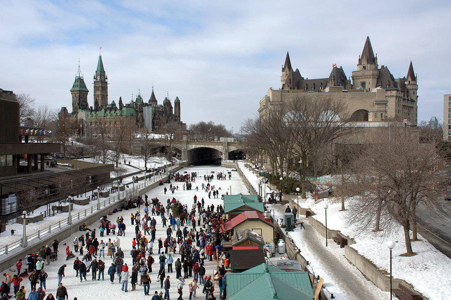 The Rideau Canal becomes the world’s biggest skating rink in winter