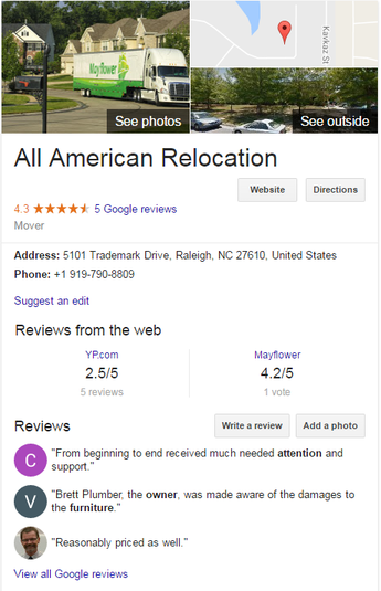 All American Relocation – Location
