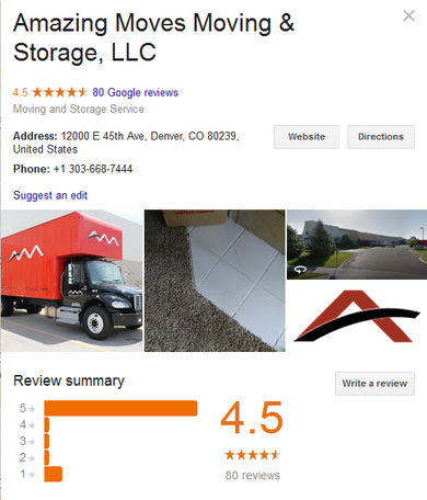 Amazing Moves Moving & Storage – Location