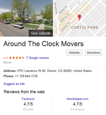 Around the Clock Movers – Location