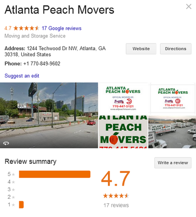 Atlanta Peach Movers - Location