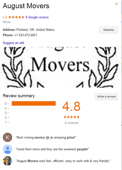 August Movers – Location and reviews