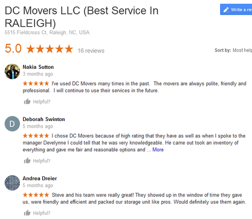 DC Movers LLC - Moving reviews