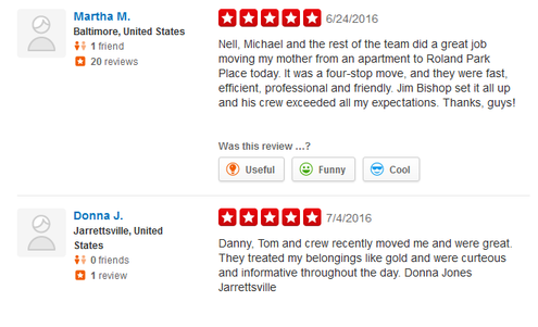 Eastern Moving and Storage – Moving reviews